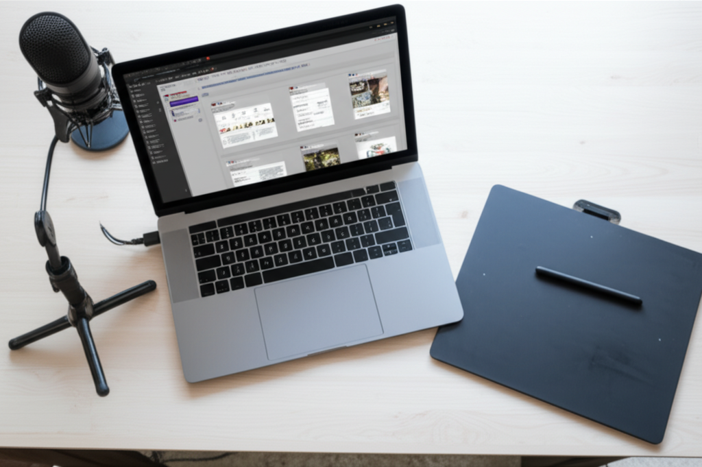 Image showing This image illustrates how AI tools are democratizing content creation by integrating capabilities f...