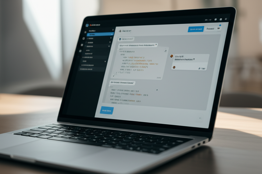 Image showing This image visually captures the core concept of AI-powered app builders and vibe coding, showing ho...
