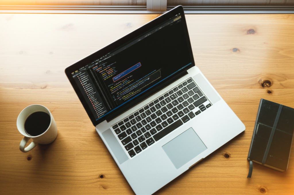 Image showing This image illustrates how AI augments professional developers, showing AI integrated into a coding ...