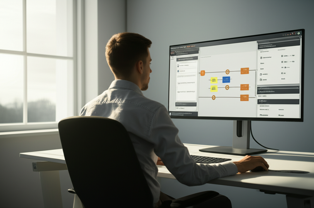 Image showing This image illustrates the concept of amplified user power, showing how AI automation reallocates hu...