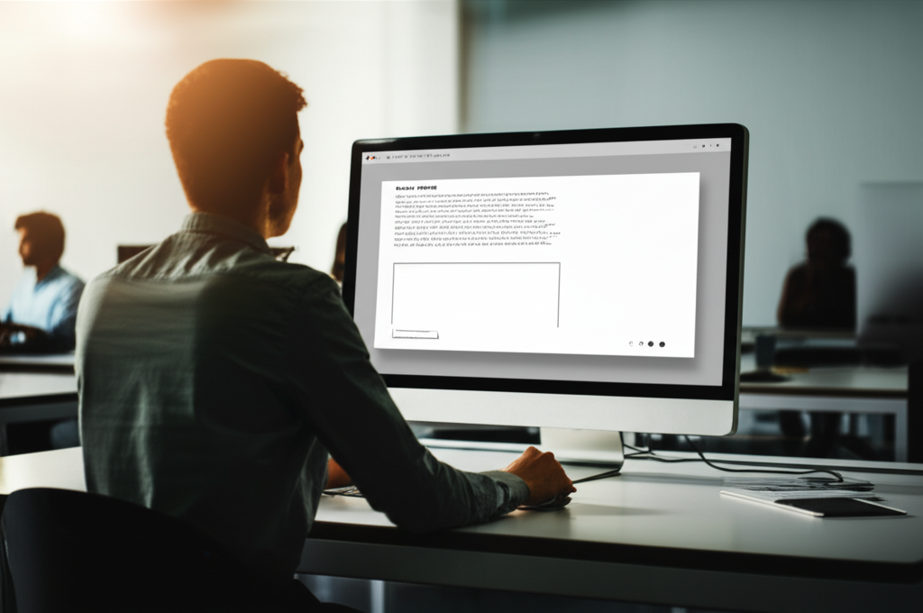 Image showing This image captures the essence of vibe coding, illustrating a human user intuitively interacting wi...
