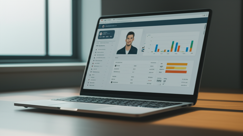 Image showing This image visually represents the core concept of AI-powered candidate matching, showing how an ATS...