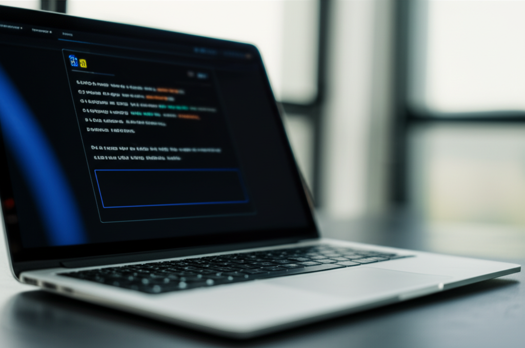 Image showing This image directly illustrates vibe coding, showing a user interacting with an AI through natural l...