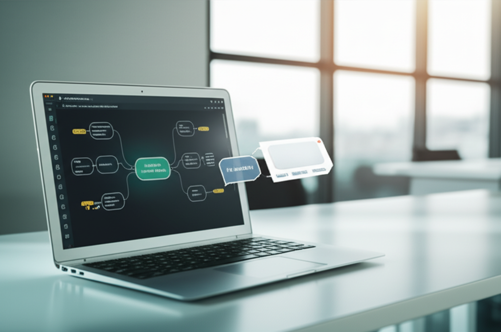 Image showing This image highlights the cutting-edge aspect of mind mapping software discussed in the article: the...