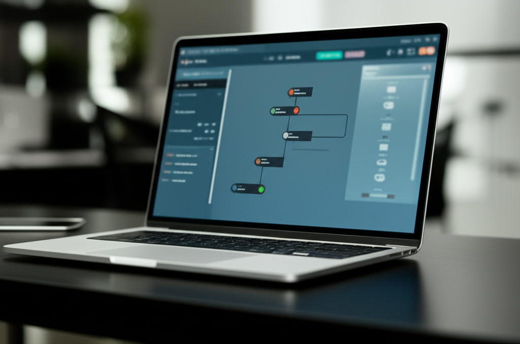 Image showing This prompt captures the forward-looking aspect of the article, illustrating the concept of AI-nativ...