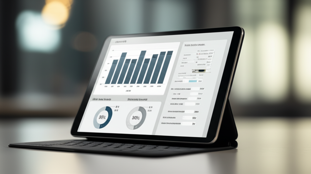 Image showing This image highlights the data-driven decision-making capability of modern hiring trackers, showcasi...