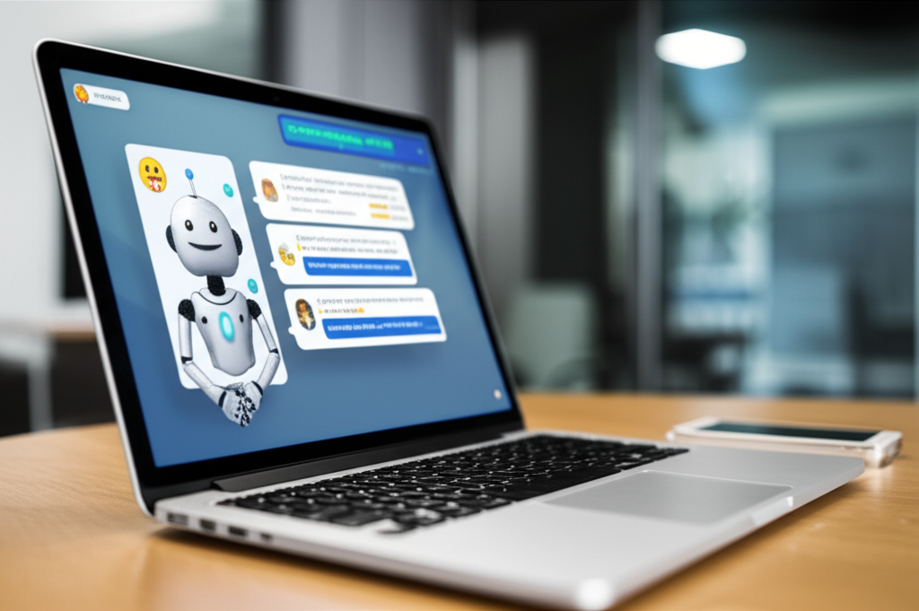 Image showing This image illustrates the evolution of chatbots from basic tools to advanced AI co-creators, highli...