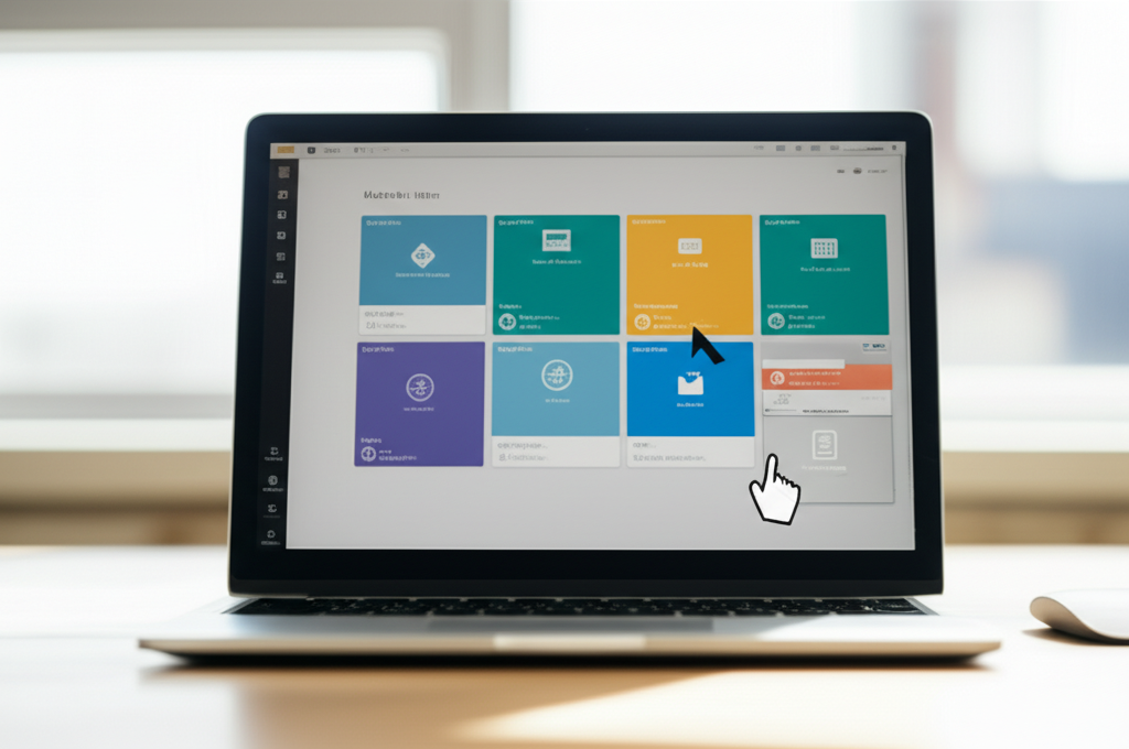Image showing This image visually represents the core concept of low-code development, where applications are buil...
