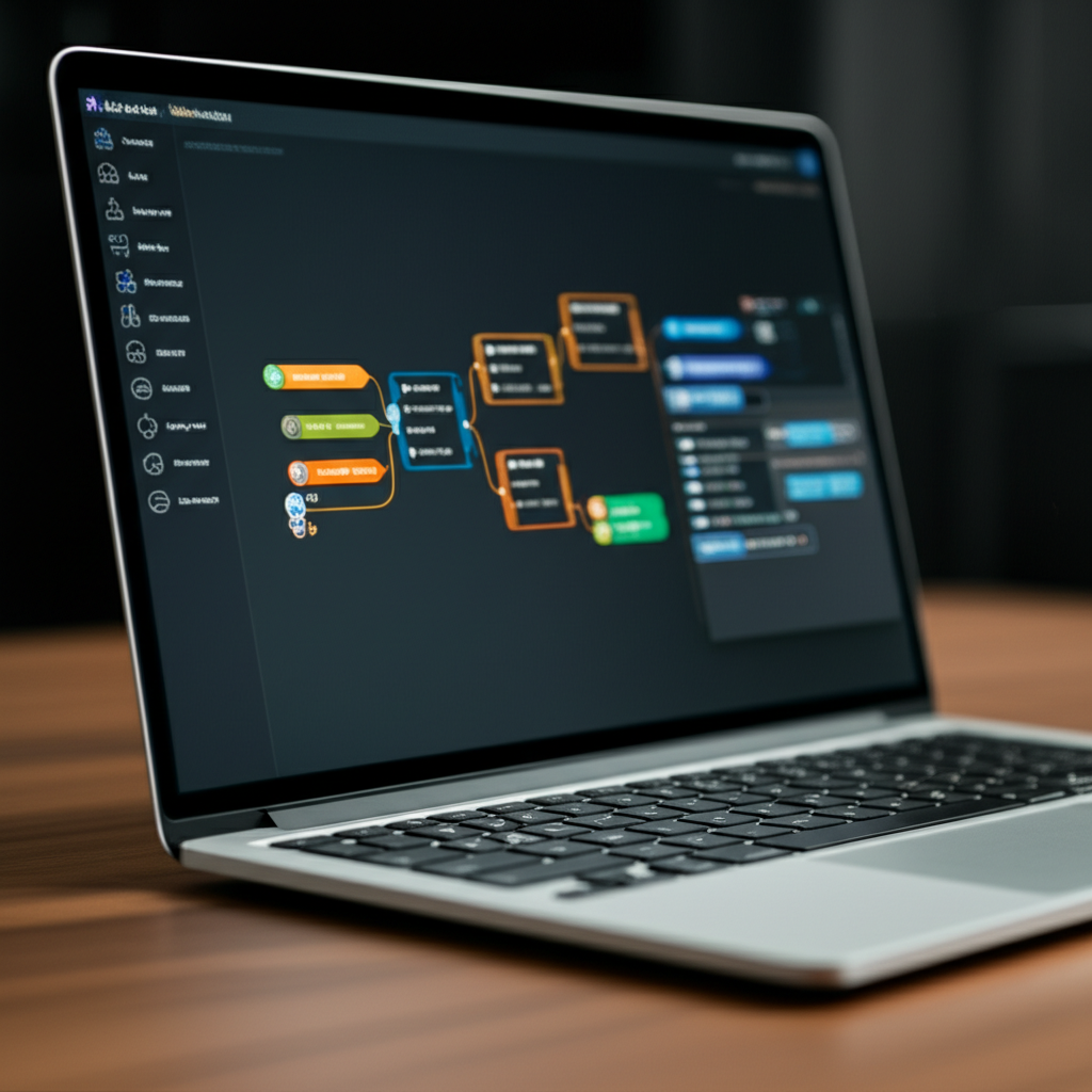 Image showing This image directly illustrates the article's emphasis on AI integration within mind mapping tools, ...
