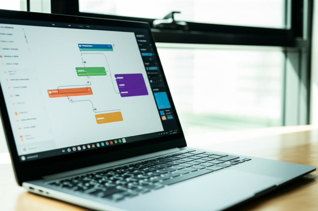 Image showing This image visually represents the core concept of no-code chatbot builders, emphasizing the ease of...