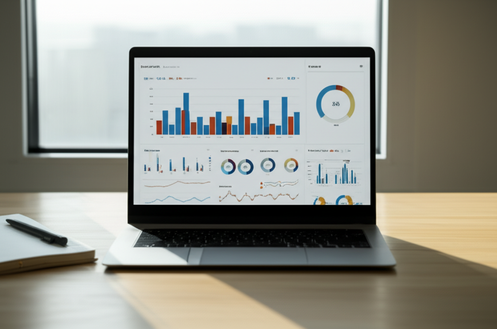Image showing This image emphasizes the importance of data-driven decision making and performance metrics, showing...