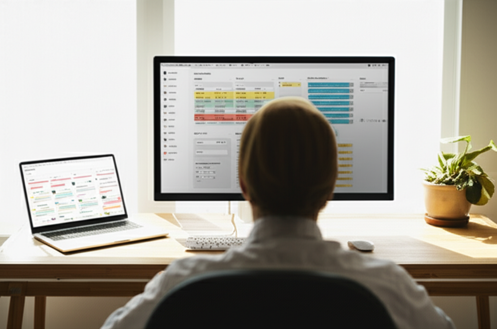Image showing This image represents the concept of a personalized study plan and the vibe coding approach, showing...